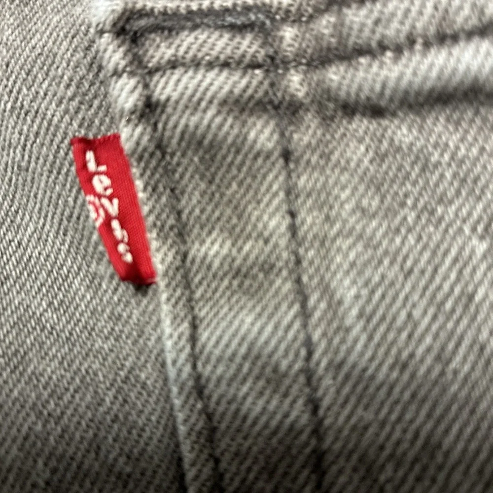 Levi's 501 Jeans Gray Mens‎ 40x 32 Straight Fit Red Tab Denim Button Fly